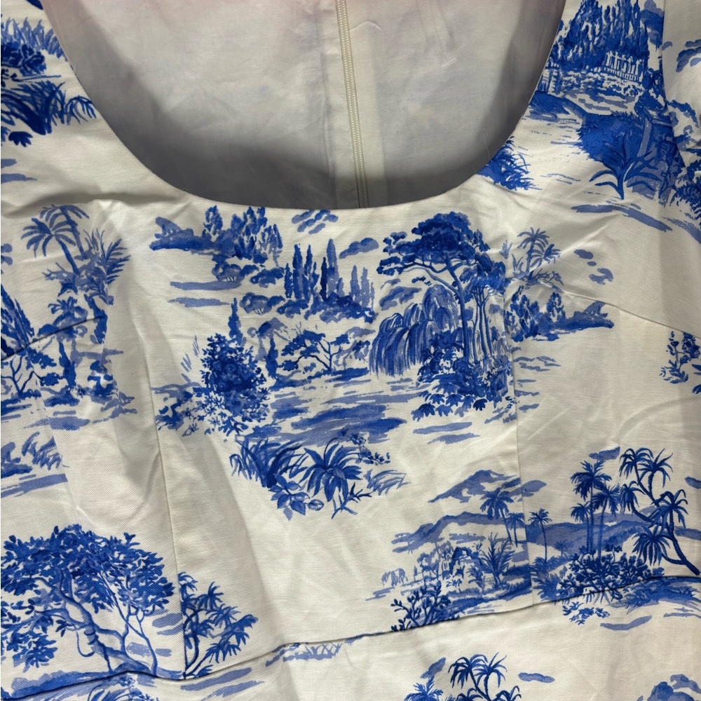 Ann Taylor Blue and White Dress - Picture 13 of 13